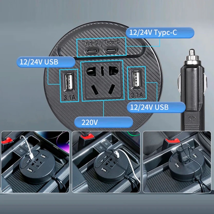 🔌 Convertidor de Energía para Autos 12V a 220V – Potencia en Movimiento - Image 3
