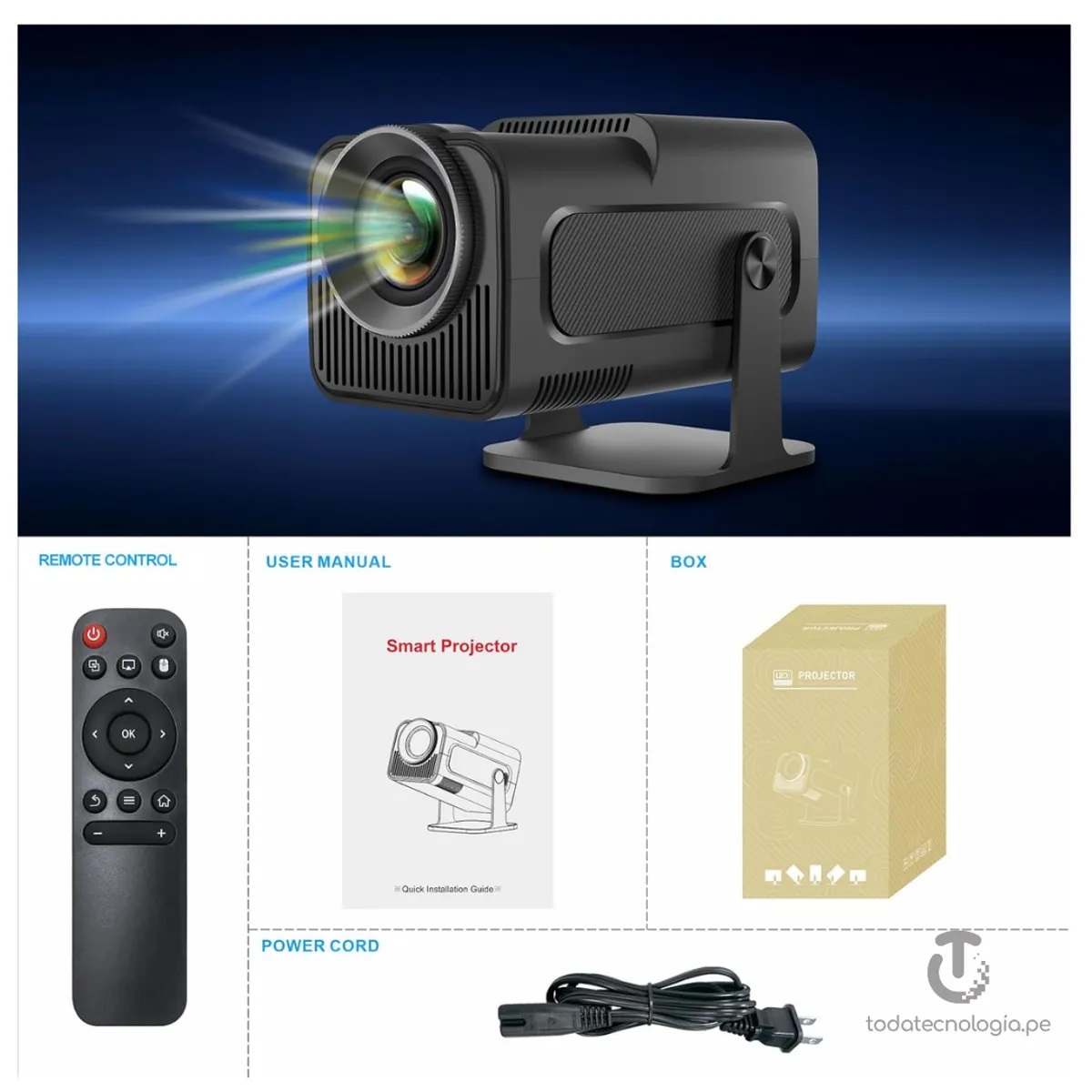 🎬🔦 Mini Proyector HY320 – Cine en casa en la palma de tu mano 🔦🎬 - Image 4