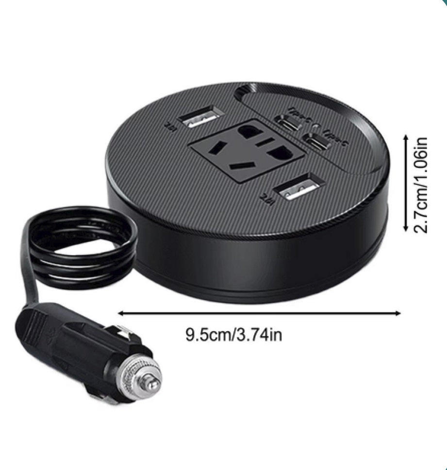 🔌 Convertidor de Energía para Autos 12V a 220V – Potencia en Movimiento